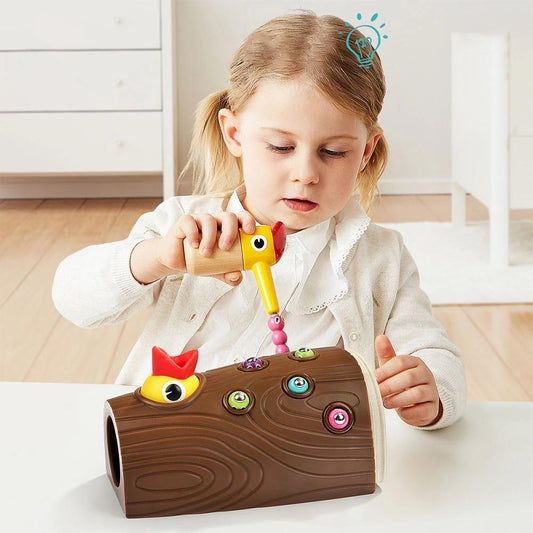 FeedingBird™ - Jouets magnétique attrape - ver | Jeux enfants - Poussin et Moi