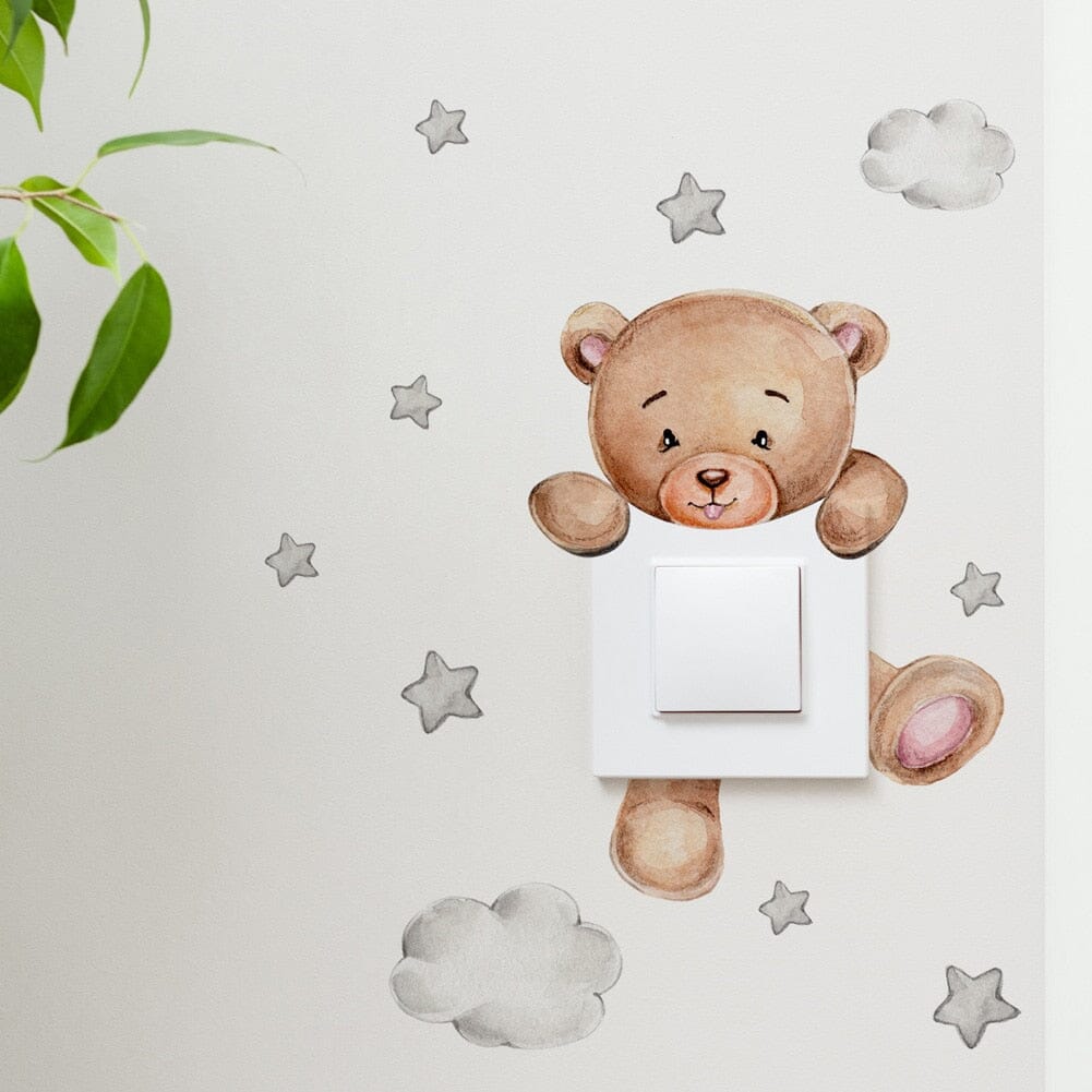 Stickybear™ - Sticker ourson décoratif | Chambre d'enfants - Poussin et Moi