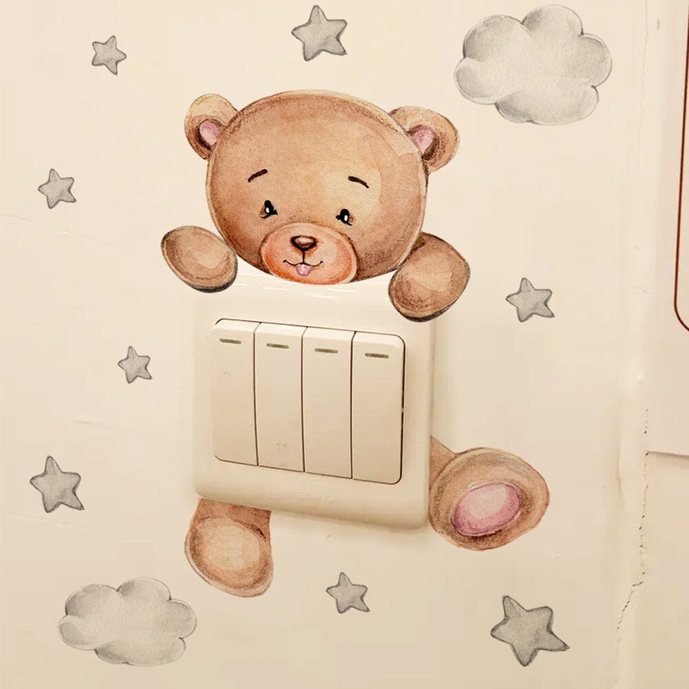 Stickybear™ - Sticker ourson décoratif | Chambre d'enfants - Poussin et Moi