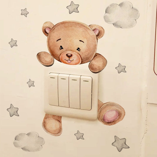 Stickybear™ - Sticker ourson décoratif | Chambre d'enfants - Poussin et Moi