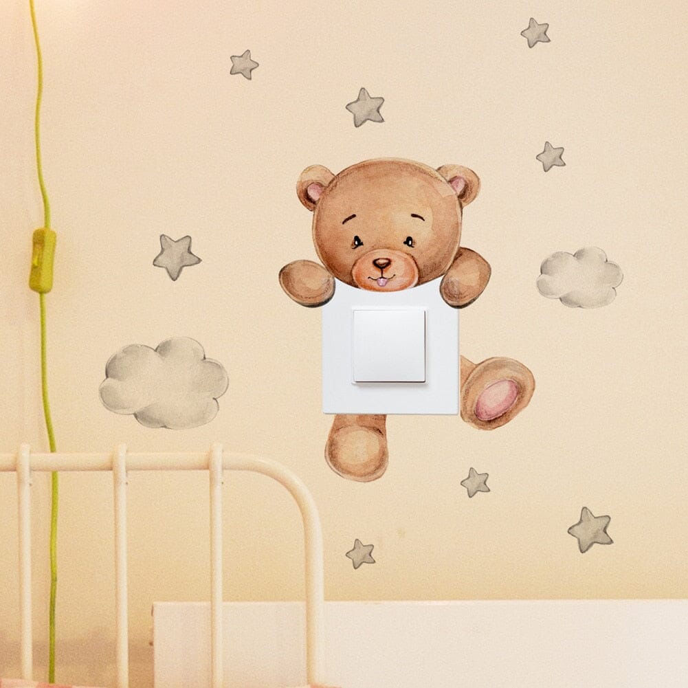 Stickybear™ - Sticker ourson décoratif | Chambre d'enfants - Poussin et Moi